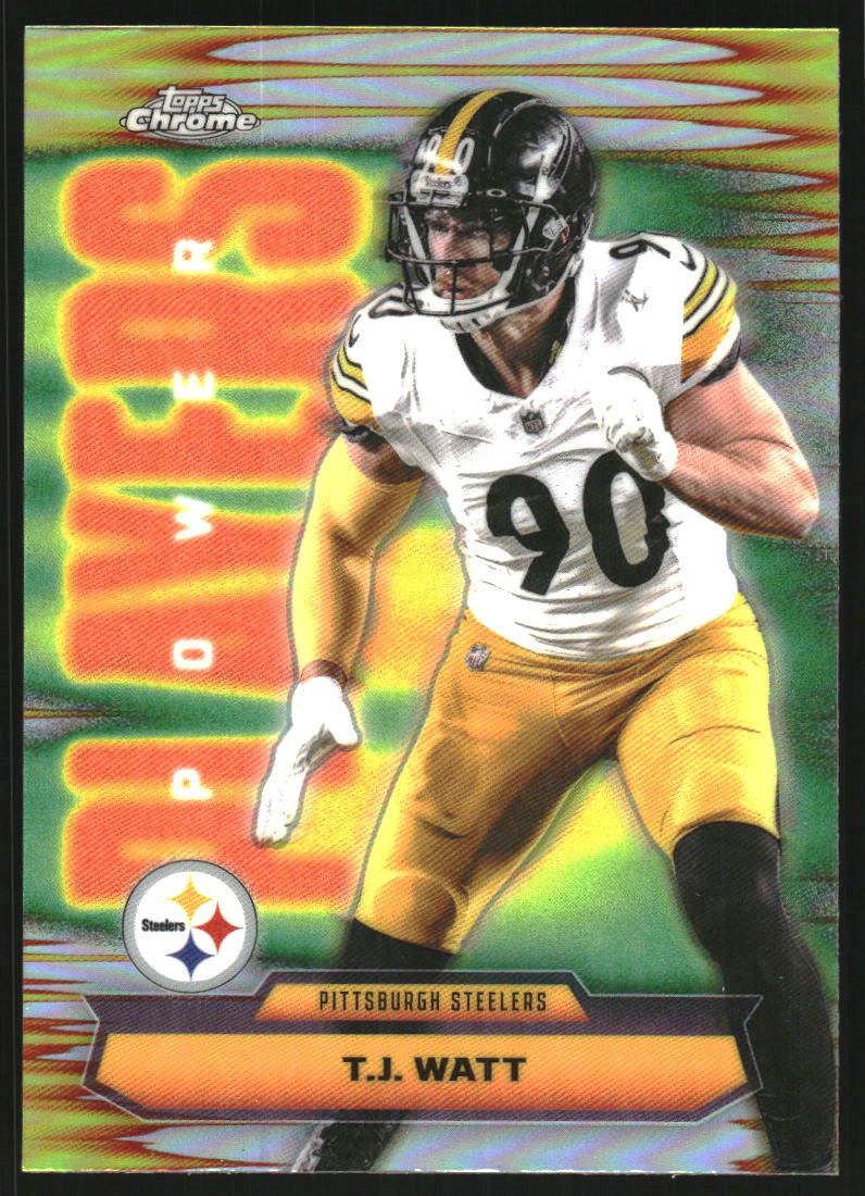 2025 Topps Chrome Power Players Refractors #PP39 T.J. Watt