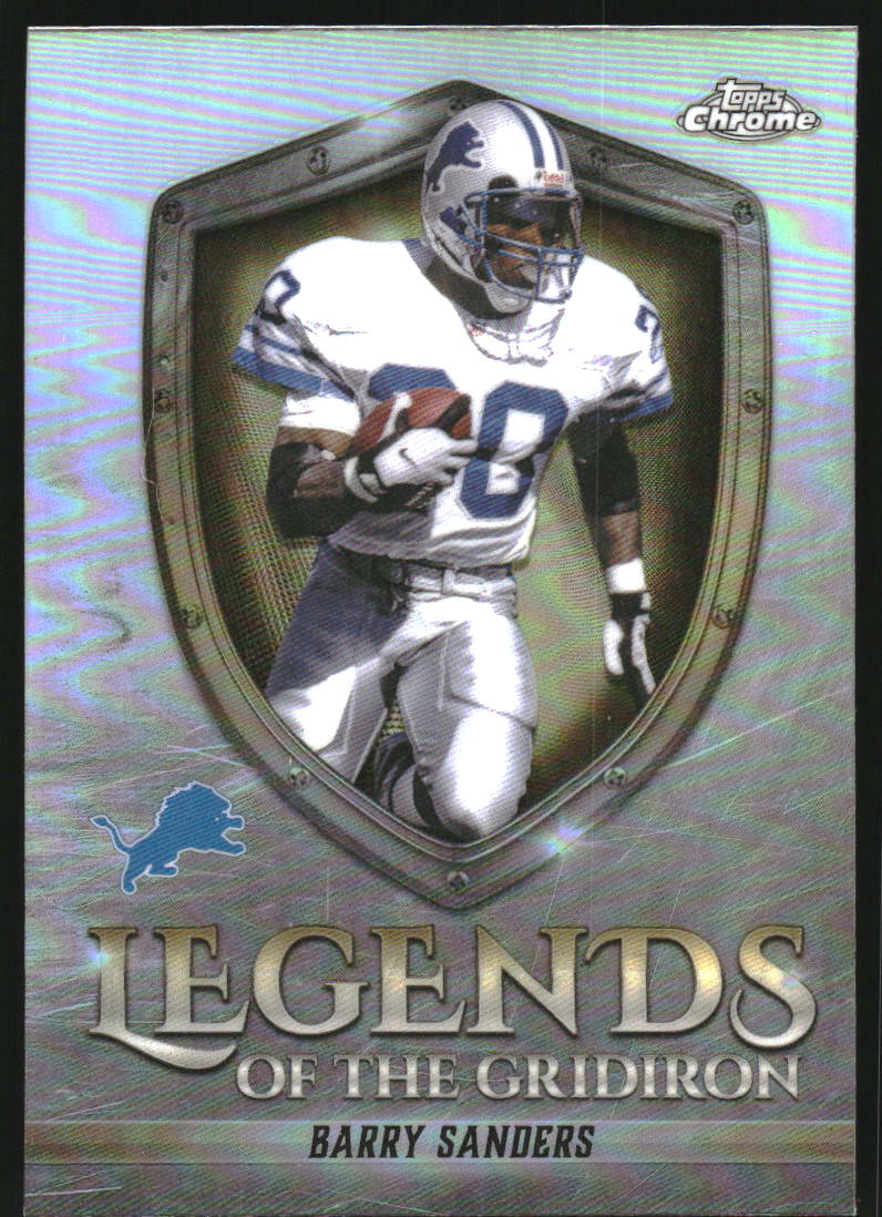 2025 Topps Chrome Legends of the Gridiron Refractors #LOG11 Barry Sanders