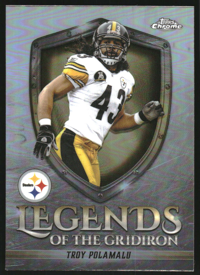 2025 Topps Chrome Legends of the Gridiron Refractors #LOG33 Troy Polamalu