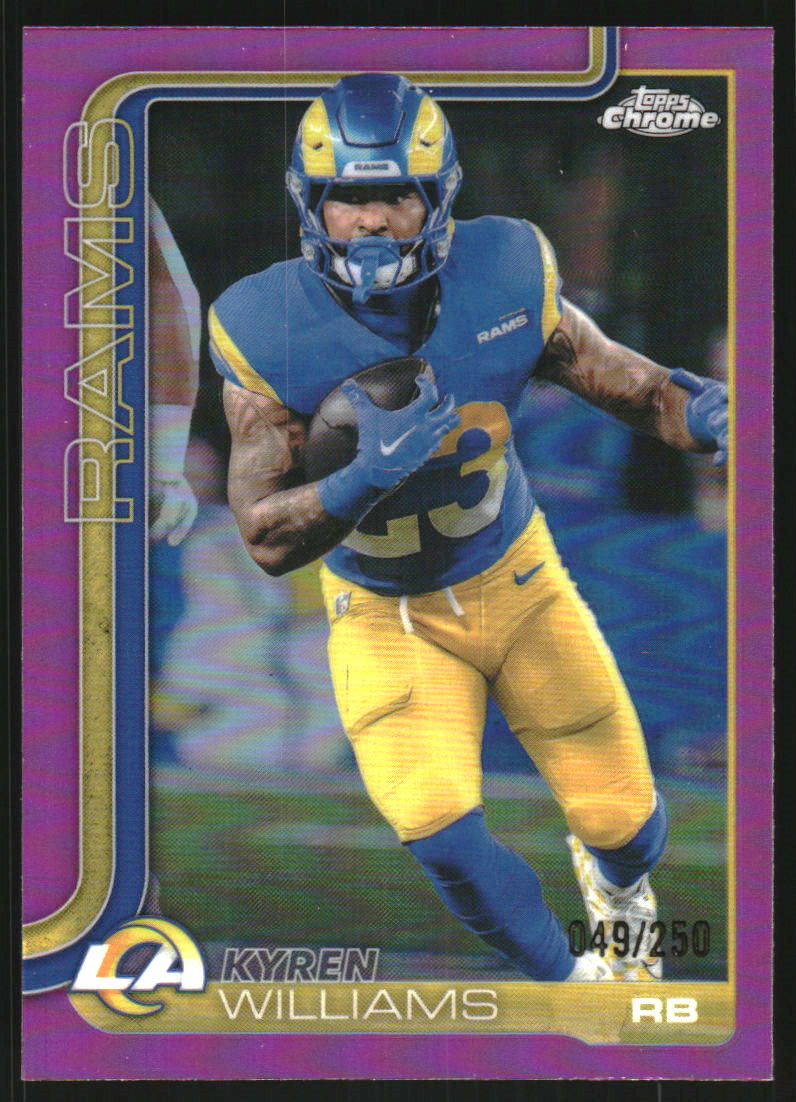 2025 Topps Chrome Pink Refractors #168 Kyren Williams /250