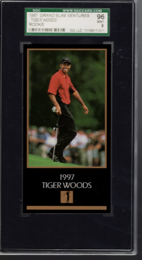 1997-98 Grand Slam Ventures Masters #1997 Tiger Woods XRC - SGC