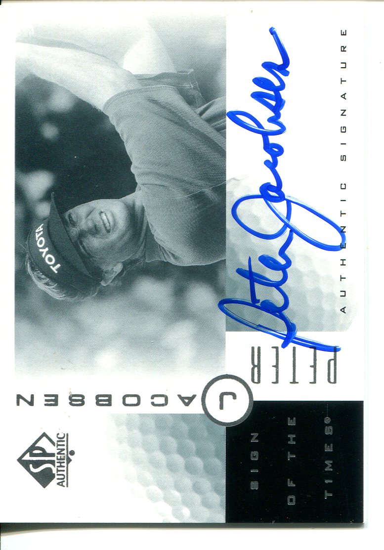 2001 SP Authentic Sign of the Times #PJ Peter Jacobsen