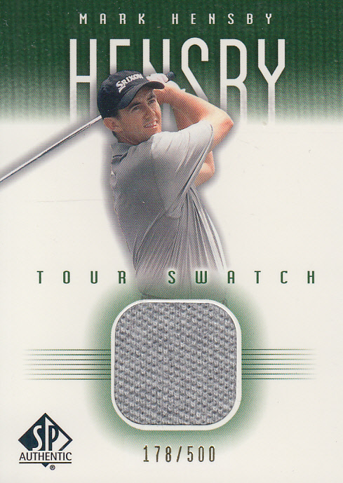 2001 SP Authentic Tour Swatch 500 #MHTS Mark Hensby