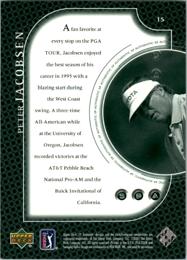 2001 SP Authentic Preview Golf Card Pick - Picture 31 of 117