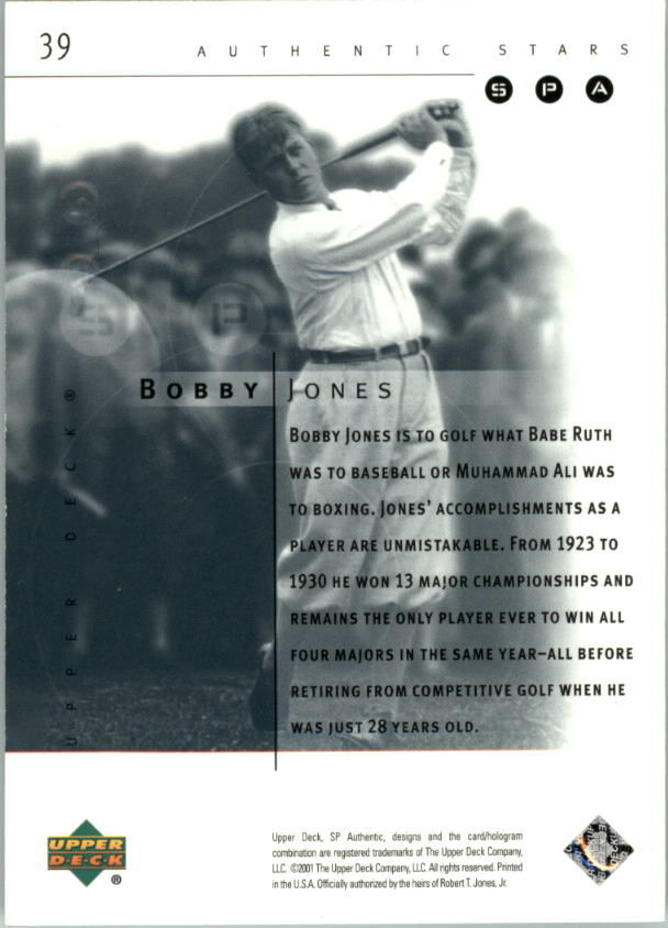 2001 SP Authentic Preview Golf Card Pick - Picture 75 of 117
