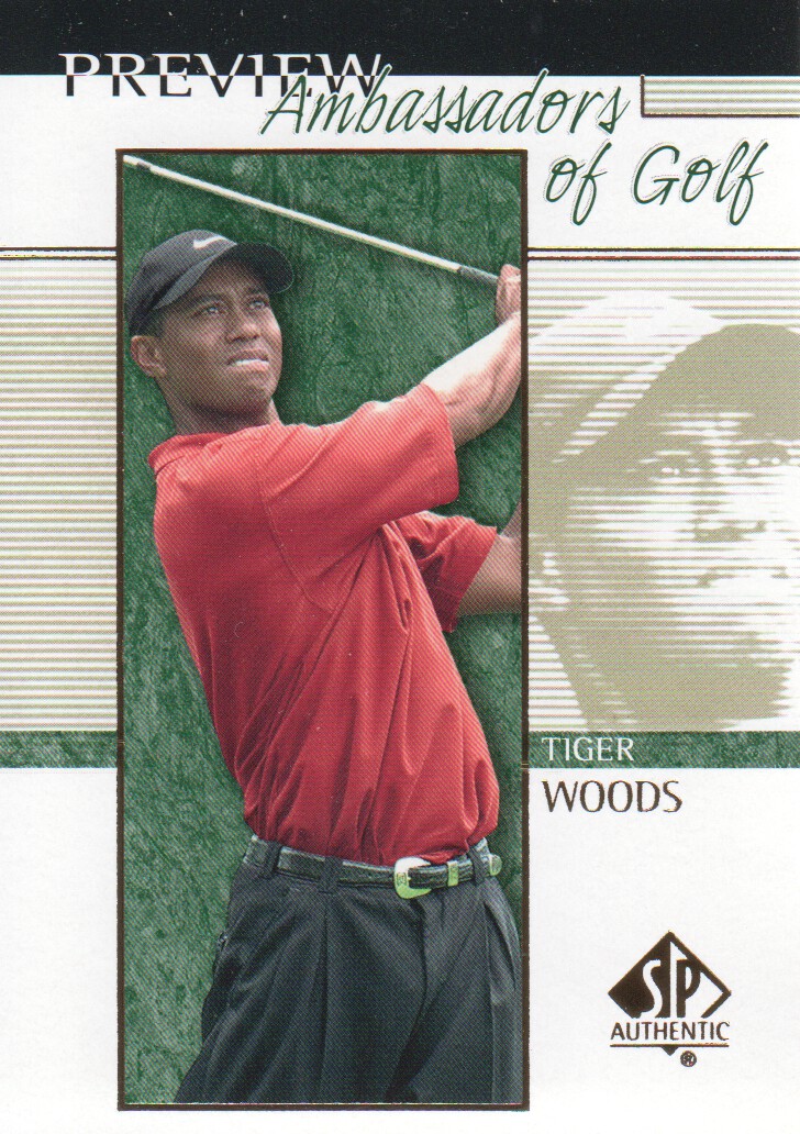 2001 SP Authentic Preview #51 Tiger Woods AG