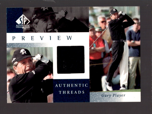 2001 SP Authentic Preview Authentic Threads #GPAT Gary Player