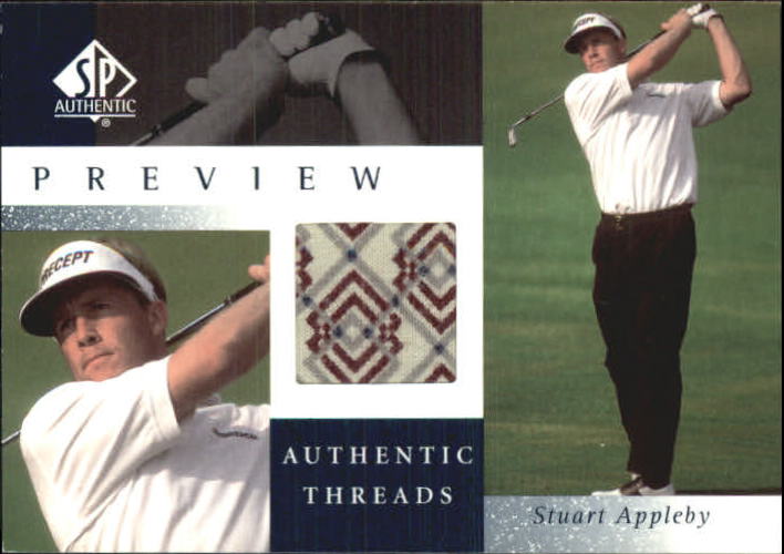 2001 SP Authentic Preview Authentic Threads #SAAT Stuart Appleby