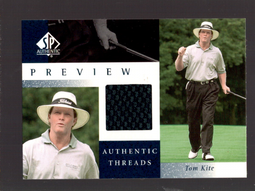 2001 SP Authentic Preview Authentic Threads #TKAT Tom Kite