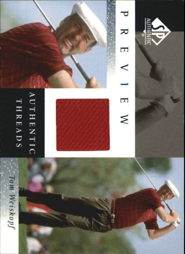 2001 SP Authentic Preview Authentic Threads #TOWAT Tom Weiskopf
