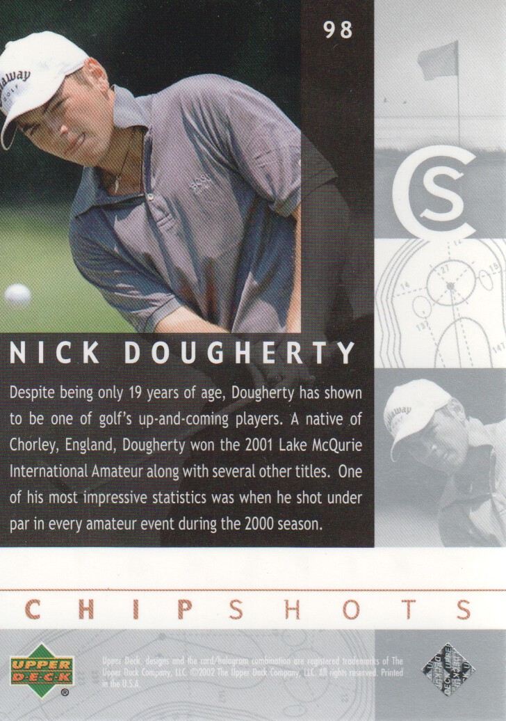 2002 Upper Deck Silver #98 Nick Dougherty CS back image