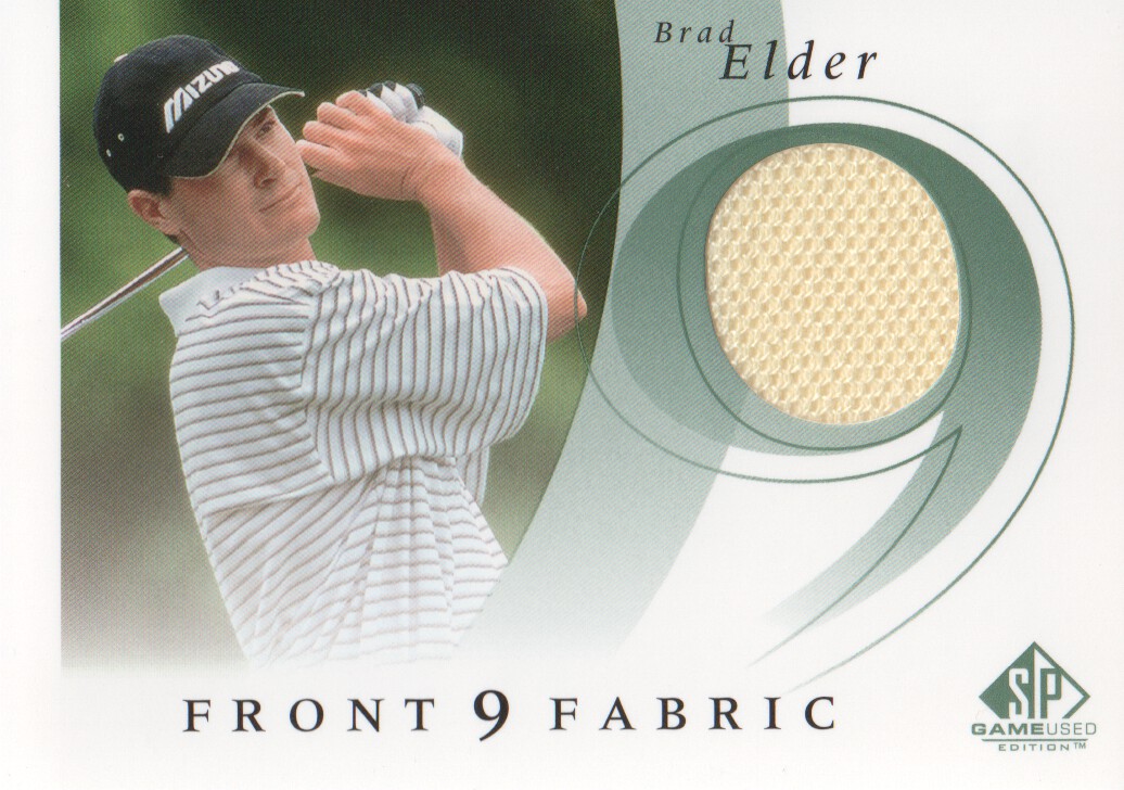 2002 SP Game Used Front 9 Fabric #BE Brad Elder
