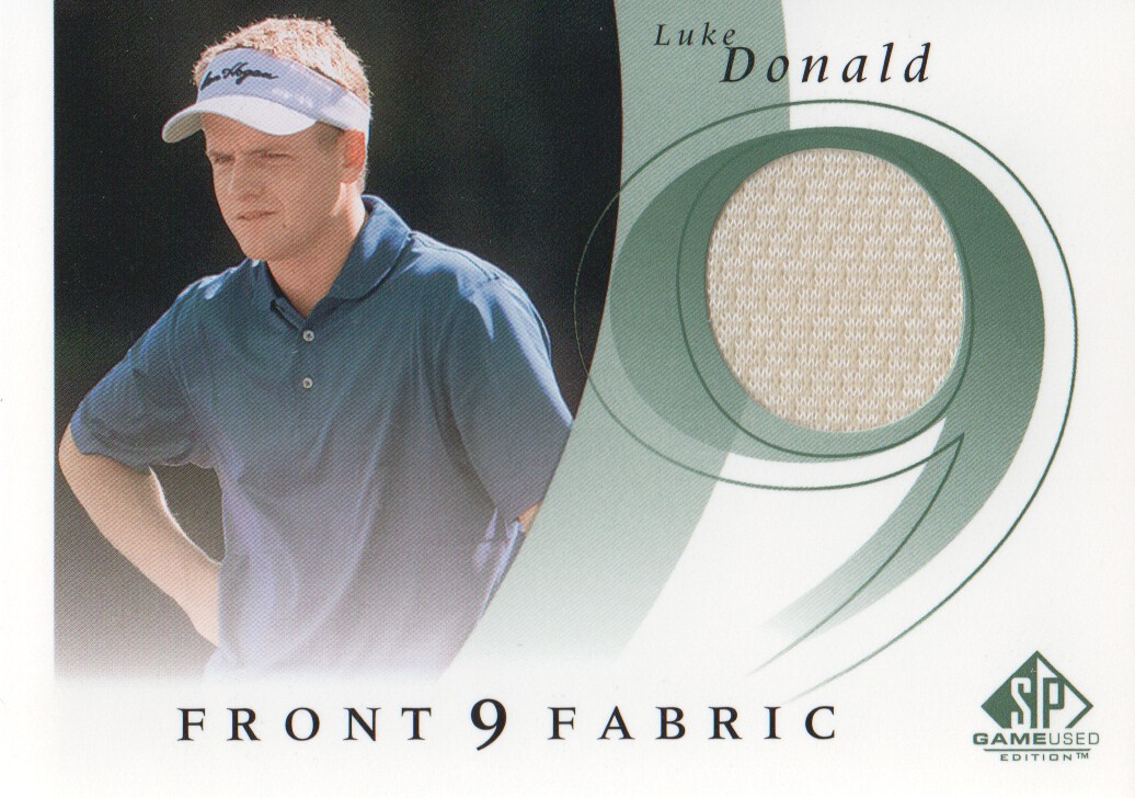 2002 SP Game Used Front 9 Fabric #LD Luke Donald