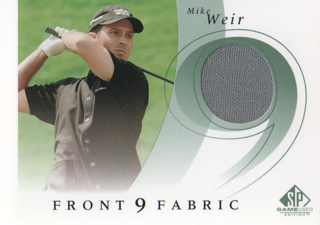2002 SP Game Used Front 9 Fabric #MW Mike Weir