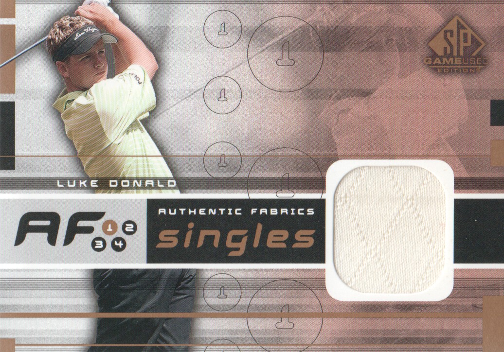 2003 SP Game Used Authentic Fabrics Singles #DO Luke Donald