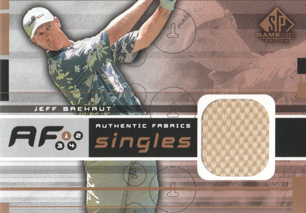 2003 SP Game Used Authentic Fabrics Singles #JB Jeff Brehaut