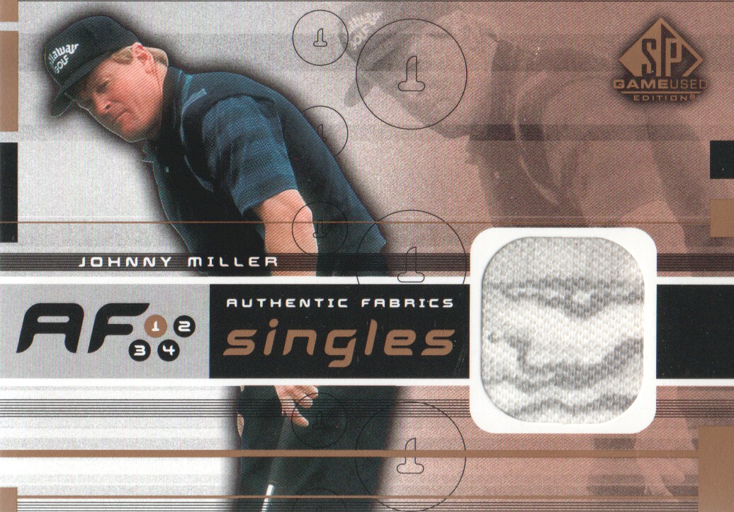 2003 SP Game Used Authentic Fabrics Singles #JM Johnny Miller