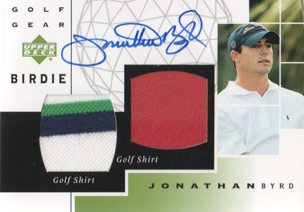 2003 Upper Deck Golf Gear Birdie Autographs #JB Jonathan Byrd