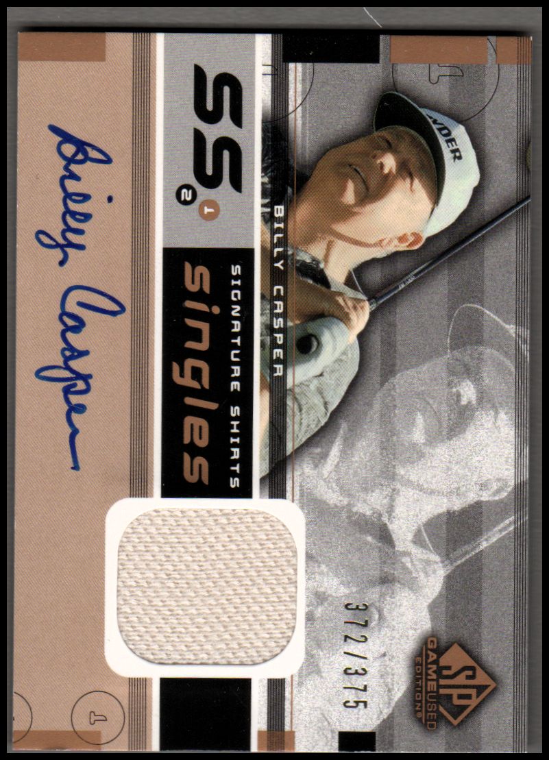2003 SP Game Used Signature Shirts Singles #BC Billy Casper