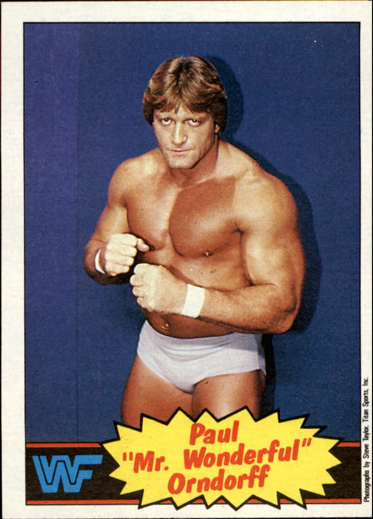 1985 Topps Wwf 5 Paul Mr Wonderful Orndorff Nm Mt