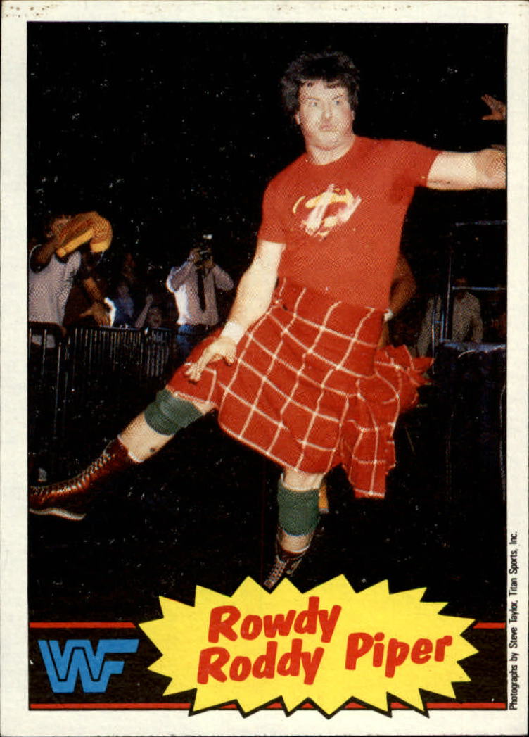 1985 Topps WWF #7 Rowdy Roddy Piper - NM-MT