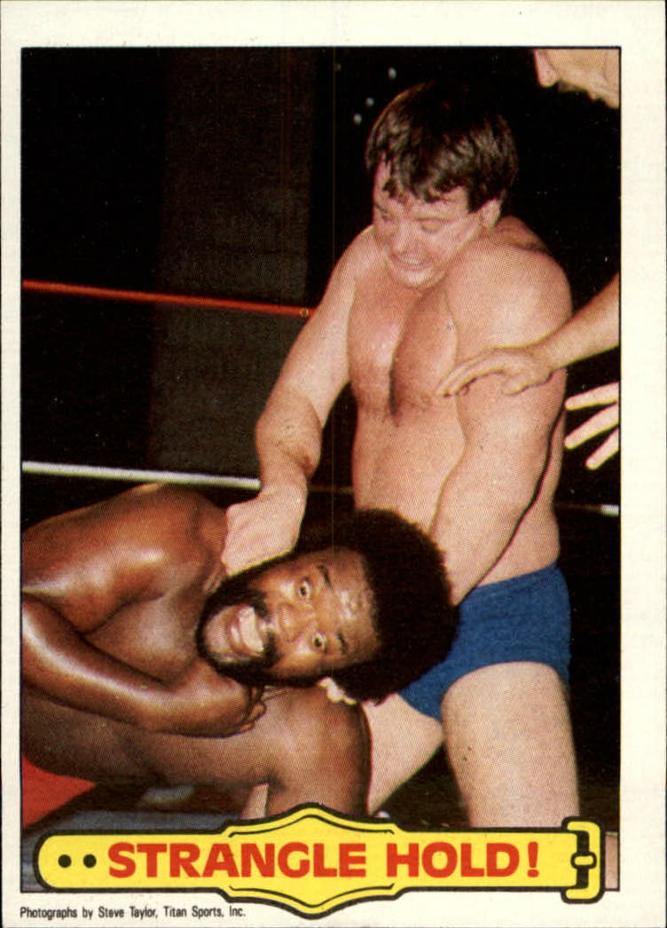 1985 Topps WWF #40 Strangle Hold! RA - NM-MT - Card Shack | Beckett  Marketplace