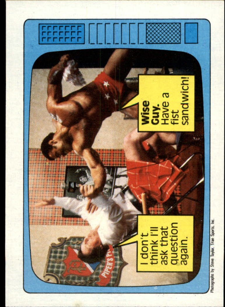 1985 Topps WWF #56 Wrong Kind of Music! RA