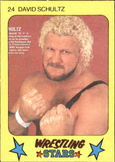 1986 Monty Gum Wrestling #24 David Schultz