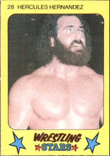 1986 Monty Gum Wrestling #28 Hercules Hernandez