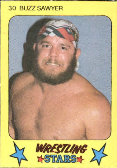 1986 Monty Gum Wrestling #30 Buzz Sawyer