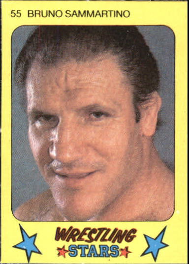 1986 Monty Gum Wrestling #55 Bruno Sammartino