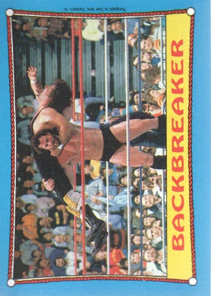 1987 Topps WWF #32 Backbreaker RA