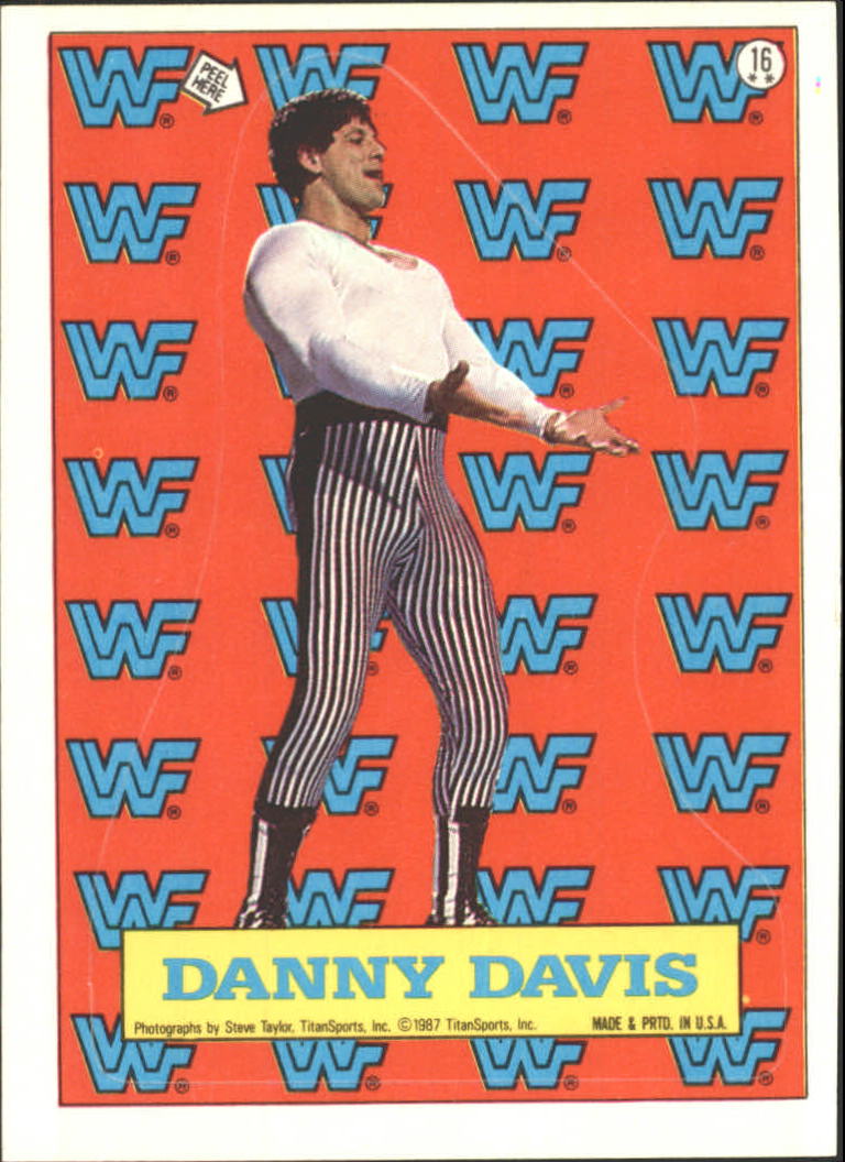 1987 Topps WWF Stickers #16 Danny Davis