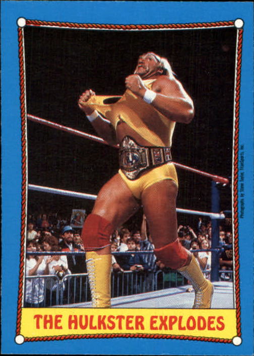 1987 O-Pee-Chee WWF #26 The Hulkster Explodes RA
