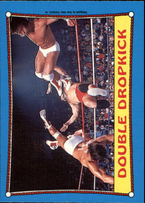 1987 O-Pee-Chee WWF #33 Double Dropkick RA