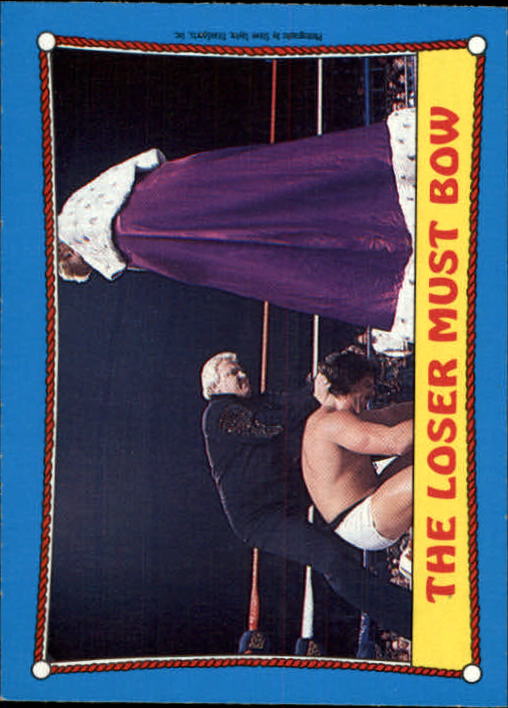 1987 O-Pee-Chee WWF #34 The Loser Must Bow RA