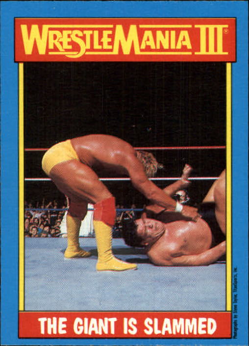 1987 O-Pee-Chee WWF #54 The Giant Is Slammed WMIII