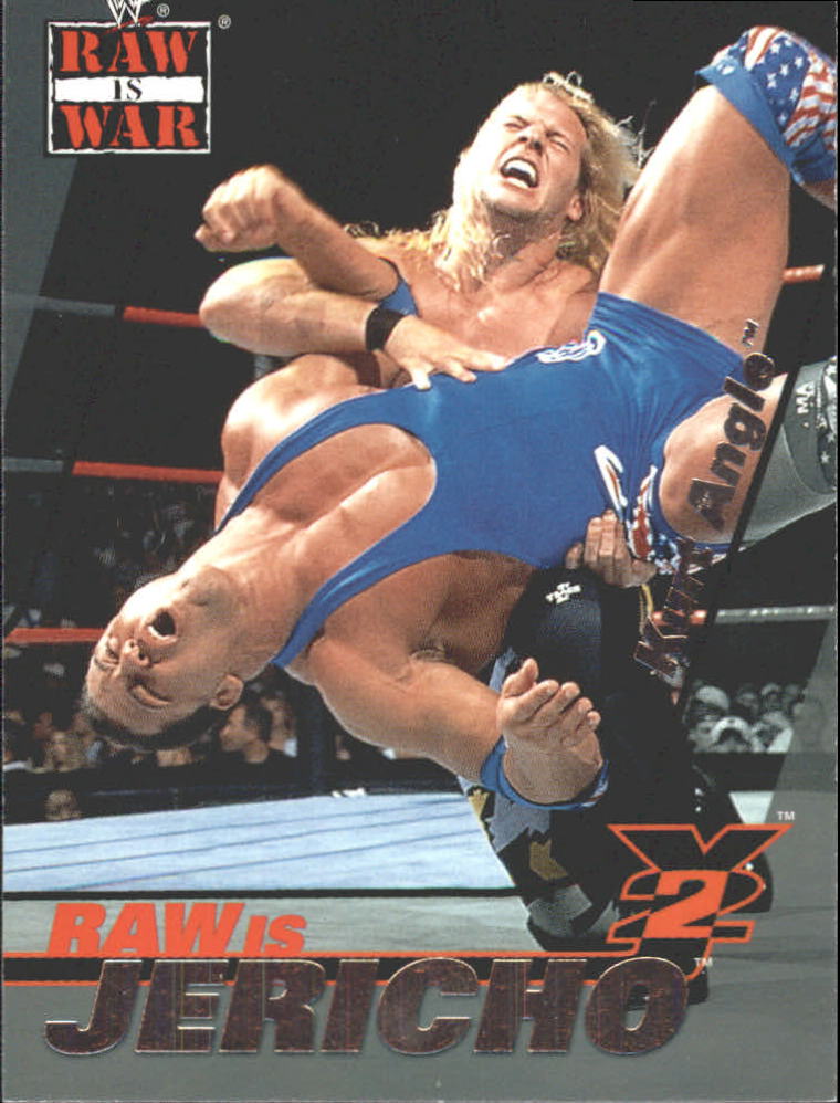 2001 Fleer WWF Raw Is War Raw Is Jericho #RJ4 Chris Jericho on Kurt Angle