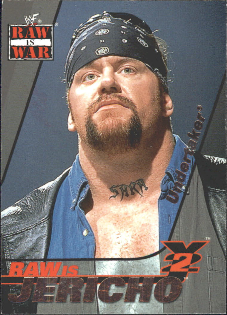 2001 Fleer WWF Raw Is War Raw Is Jericho #RJ7 Chris Jericho on Undertaker
