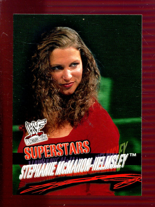 2001 Fleer WWF WrestleMania #24 Stephanie McMahon-Helmsley RC