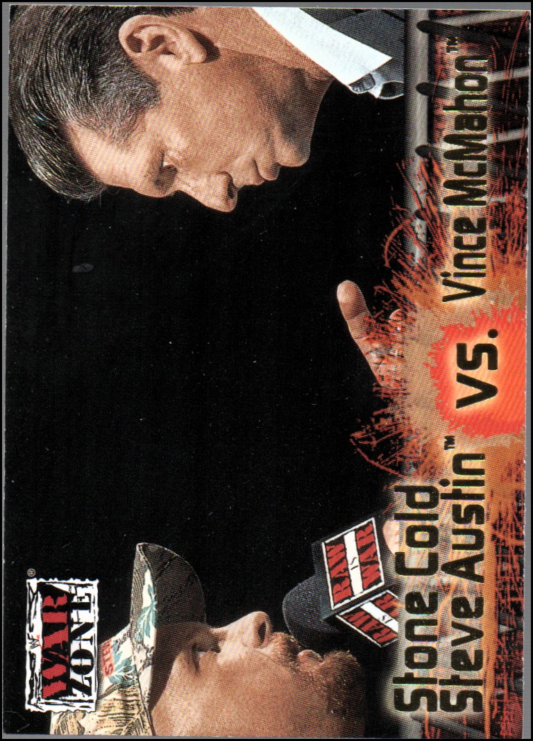 2001 Fleer WWF Raw Is War #71 Stone Cold Steve Austin vs. Vince McMahon WZ
