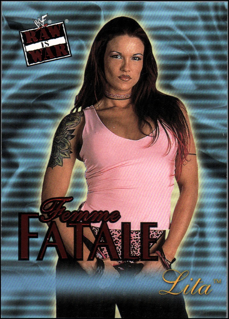 2001 Fleer WWF Raw Is War Femme Fatale #FF4 Lita