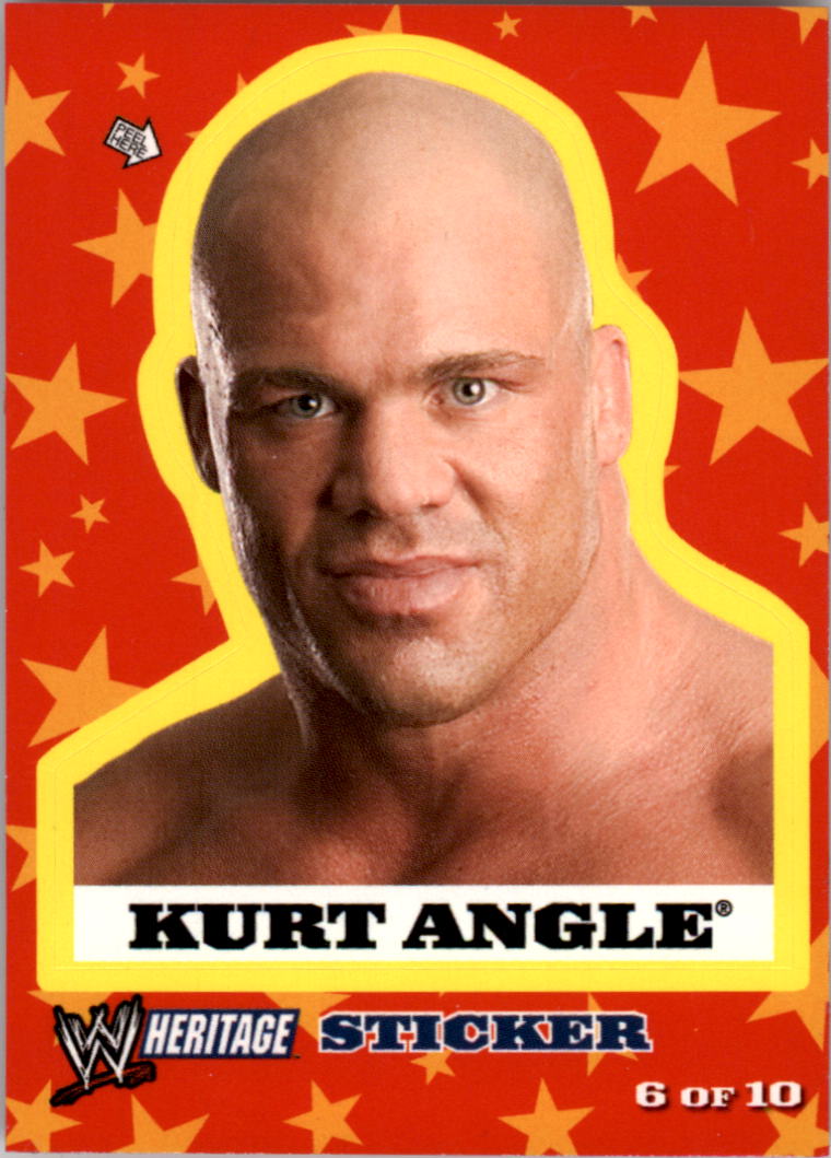 2005 Topps Heritage WWE Stickers #6 Kurt Angle