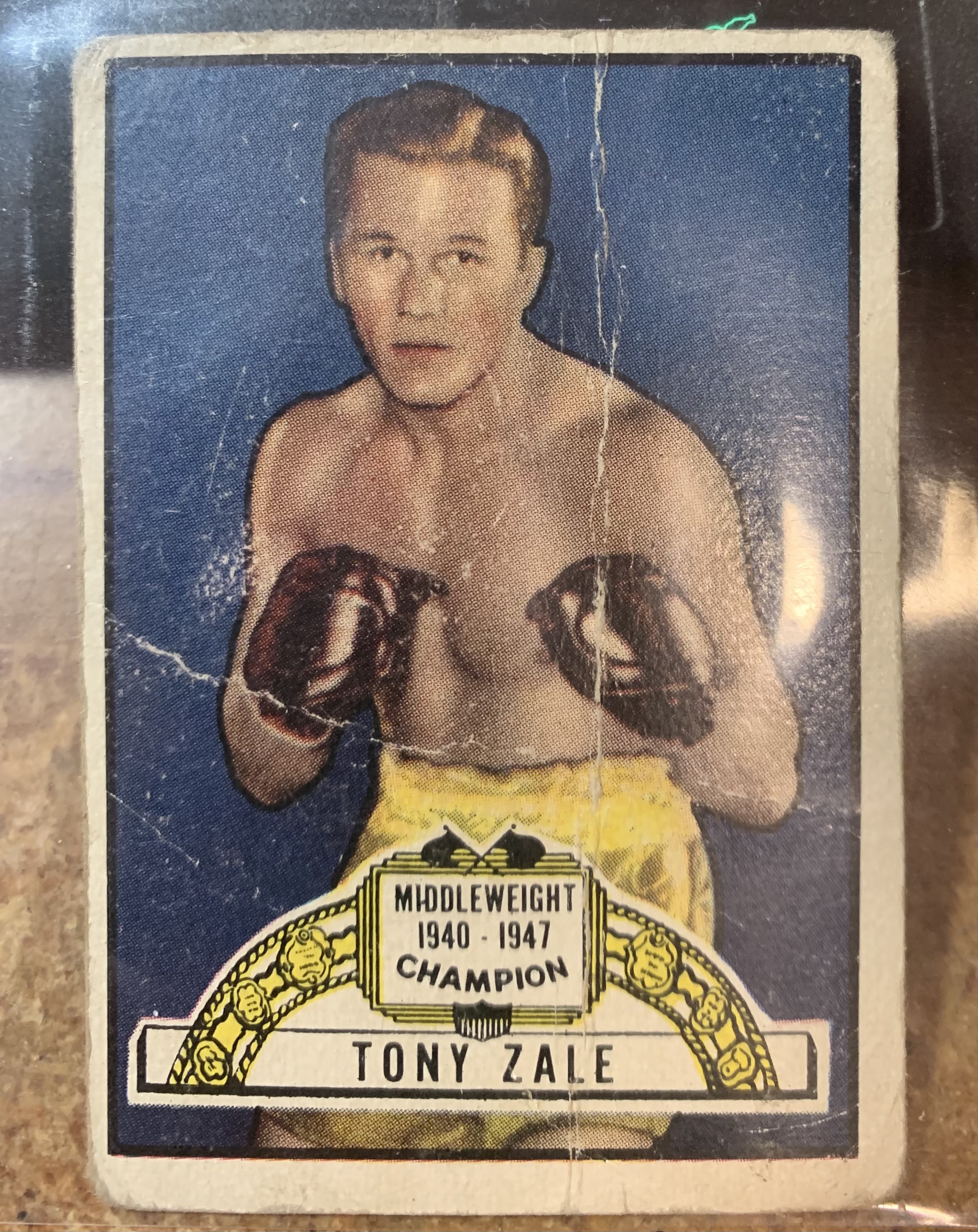 1951 Topps Ringside #30 Tony Zale - GOOD