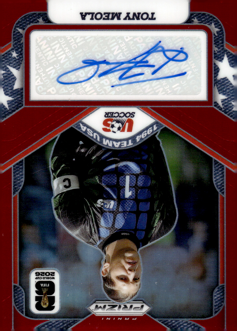 2026 Panini Prizm World Cup '94 Team USA Signatures Prizms Red #1 Tony Meola