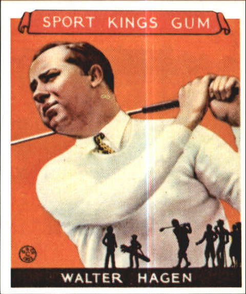 1933 Sport Kings #8 Walter Hagen Golf