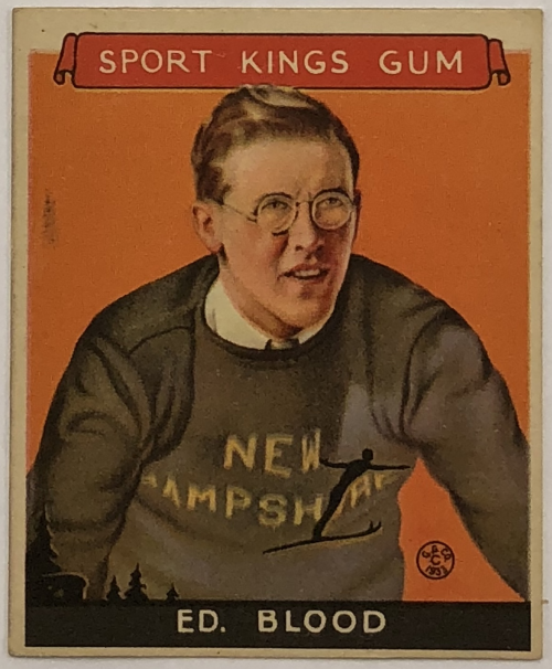 1933 Sport Kings #9 Ed Blood Skiing