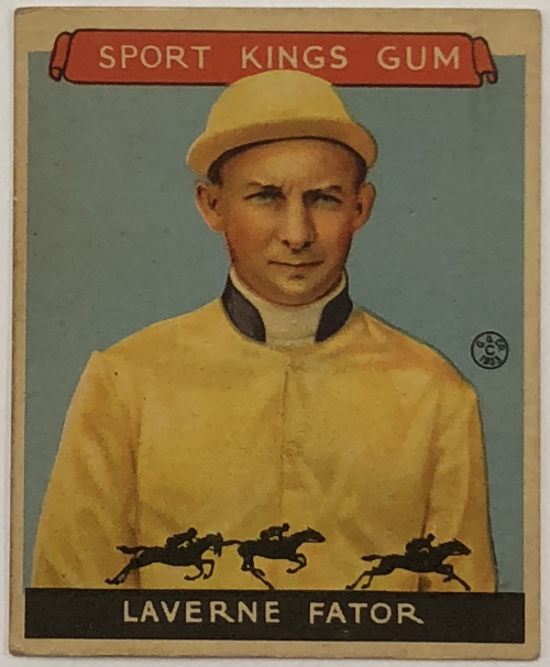 1933 Sport Kings #13 Laverne Fator Jockey