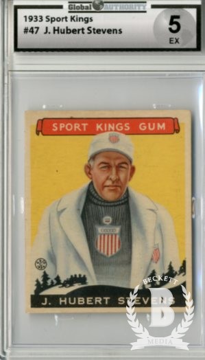 1933 Sport Kings #47 J.H. Stevens Bobsled