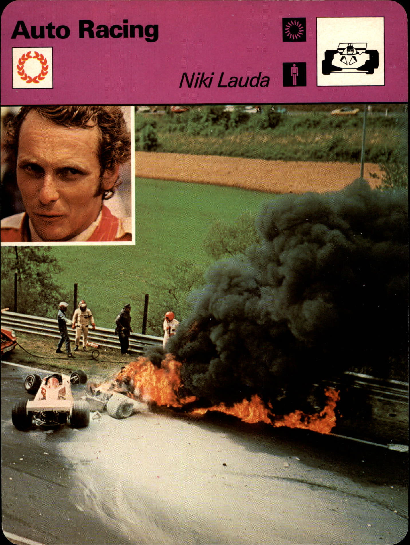 1977-79 Sportscaster Series 8 #824 Niki Lauda